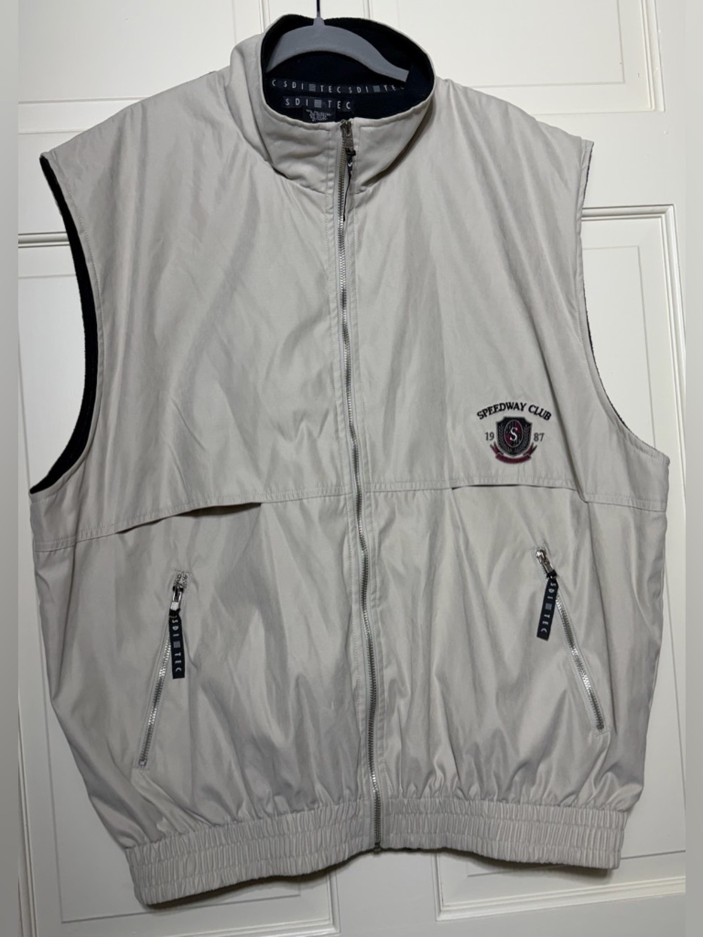 Vintage SDI-TEC Speedway Club Charlotte Motor Speedway Windbreaker Vest